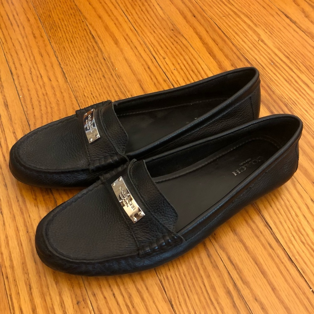 Like New Black Coach Loafers Size 7.5